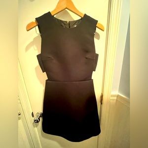 Kate spade black dress with cutouts